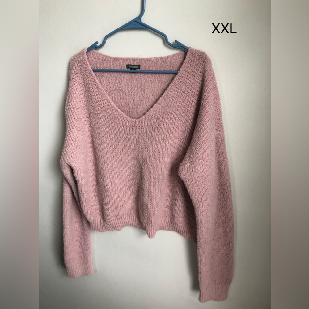 Fluffy Pink Sweater